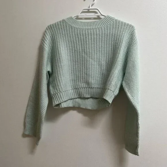 Zara Cropped Knit Sweater S - Picture 2 of 5